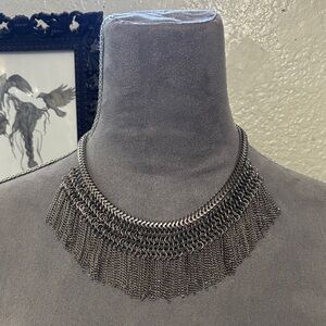 Idyllwind Fringed Chain Collar Necklace